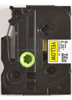 Brother TZE-FX621 flexible tape zwart op geel breedte 9 mm