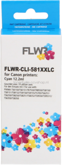 FLWR Canon CLI-581XXL cyaan