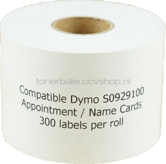 Huismerk Dymo Naambadge etiketten 89 mm x 51 mm  wit