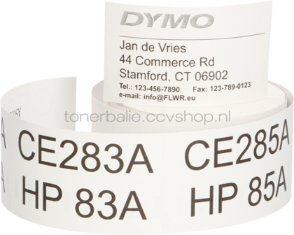Huismerk Dymo Naambadge etiketten 89 mm x 51 mm  wit