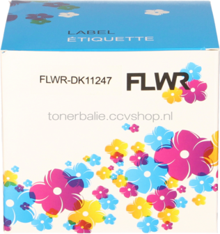 FLWR Brother DK-11247 164 mm x 103 mm  wit