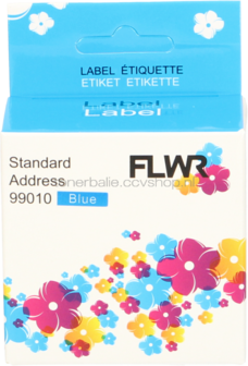 FLWR Dymo 99010 89 mm x 28 mm  blauw