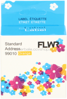 FLWR Dymo 99010 89 mm x 28 mm  oranje