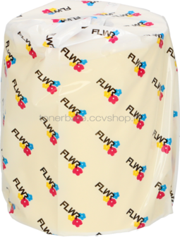 FLWR Zebra verzendetiketten 102 mm x 150 mm  geel