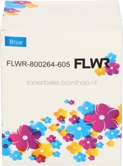 FLWR Zebra verzendetiketten 102 mm x 150 mm  blauw