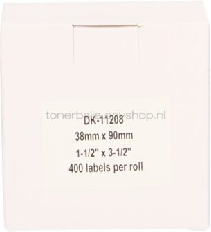 FLWR Brother DK-11208 38 mm x 90 mm  wit