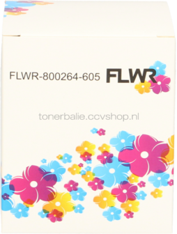 FLWR Zebra verzendlabels 102 mm x 150 mm  wit