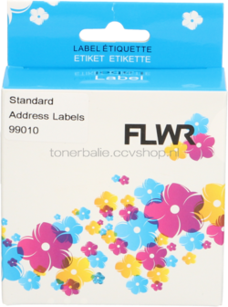 FLWR Dymo 99010 28 mm x 89 mm  wit