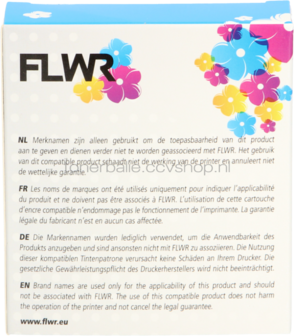 FLWR Brother TZE-211 zwart op wit breedte 6 mm