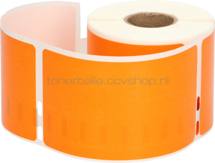 FLWR Dymo 99014 Adreslabel groot 101 mm x 54 mm  oranje