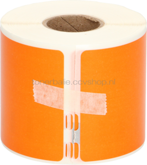 FLWR Dymo 99014 Adreslabel groot 101 mm x 54 mm  oranje