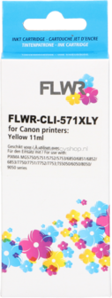 FLWR Canon CLI-571XL geel