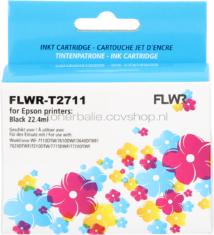 FLWR Epson 27XL T2711 zwart