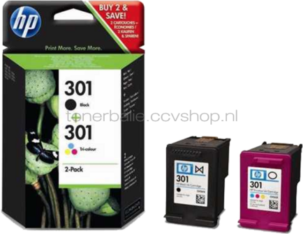 HP 301 Multipack zwart en kleur