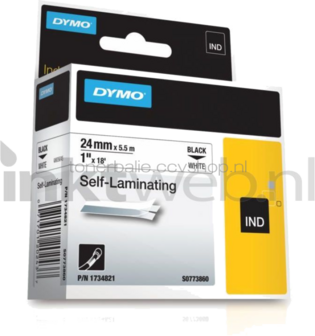 Dymo 1734821 zwart op wit breedte 24 mm