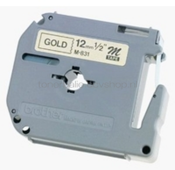 Brother HGE-261V5 zwart op wit breedte 36 mm