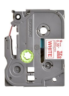 Brother TZE-222 rood op wit breedte