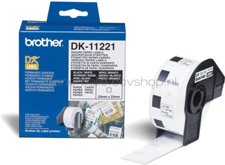 Brother DK-11221 23 mm x 23 mm  wit