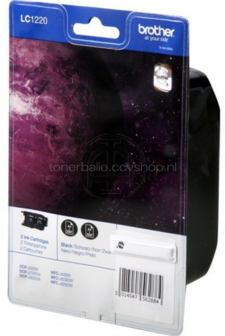 Brother LC-1220BK 2-Pack zwart