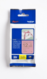 Brother TZE-RE34 goud op roze breedte 12 mm