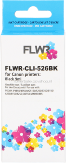 FLWR Canon CLI-526BK zwart
