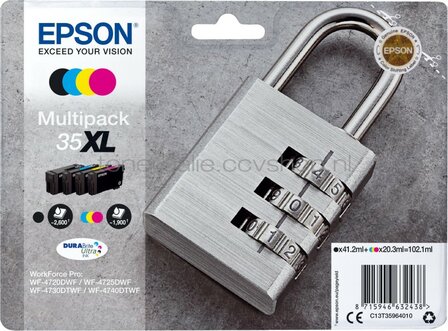 Epson 35XL multipack zwart en kleur