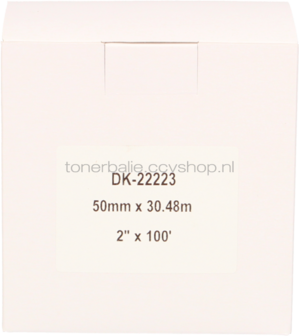 FLWR Brother DK-22223  x 50 mm 30.48 M wit