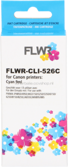 FLWR Canon CLI-526C cyaan