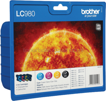 Brother LC-980 Multipack zwart en kleur