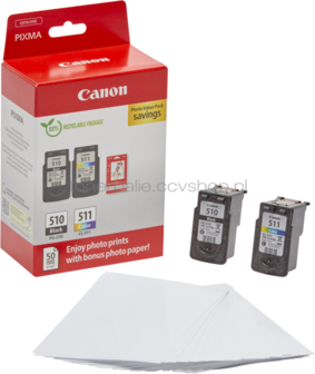 Canon PG-510 / CL-511 Photo Value Pack zwart en kleur