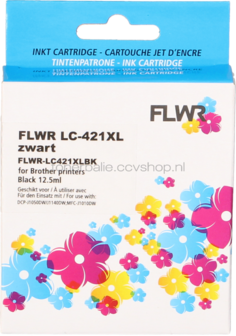 FLWR Brother LC-421XL zwart