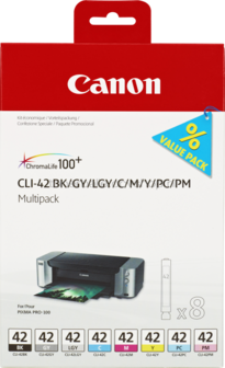 Canon CLI-42 8-pack zwart en kleur