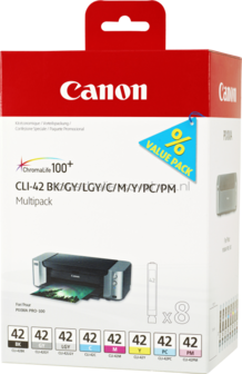Canon CLI-42 8-pack zwart en kleur