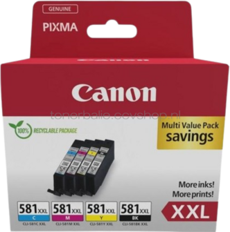 Canon CLI-581XXL 4-pack zwart en kleur