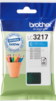Brother LC-3217C cyaan