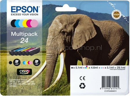 Epson 24 Multipack zwart en kleur