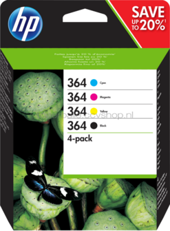 HP 364 Multipack zwart en kleur