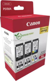 Canon PG-575XL 2x/CL-576XL Multipack zwart en kleur