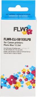FLWR Canon CLI-581XXL foto blauw