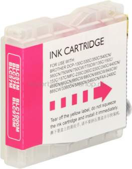 FLWR Brother LC-970 - LC-1000 Multipack zwart en kleur