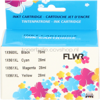 FLWR HP 950XL / 951XL 4-pack zwart en kleur