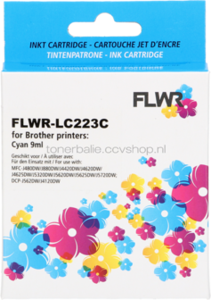 FLWR Brother LC-223C cyaan