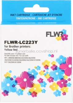 FLWR Brother LC-223Y geel