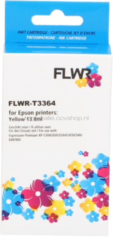 FLWR Epson 33XL (T3364) geel