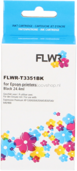 FLWR Epson 33XL (T3351) zwart