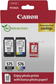 Canon PG-575XL /CL-576XL Photo Value Pack zwart en kleur