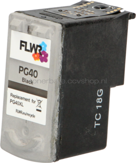 FLWR Canon PG-40 zwart