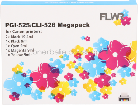 FLWR Canon PGI-525 / CLI-526 Megapack