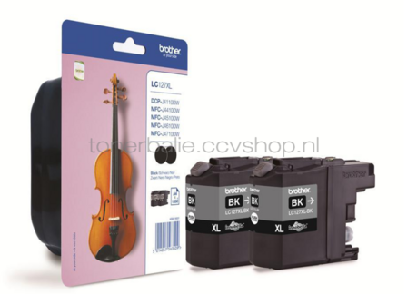 Brother LC-127XL 2-pack zwart