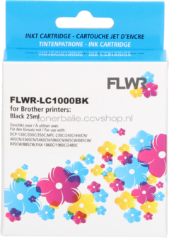 FLWR Brother LC-970BK / LC-1000BK zwart